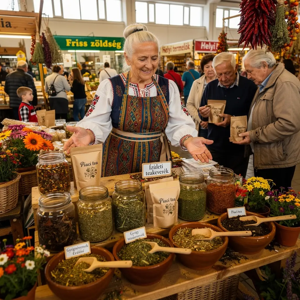 Egy üveg víz és egy szűrőedény, amely a tea elkészítéséhez szükséges eszközöket mutatja.
